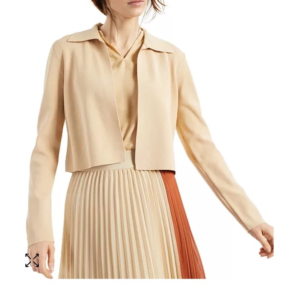 Alfani Cream and Tan Women's cardigan - Picture 2 of 4